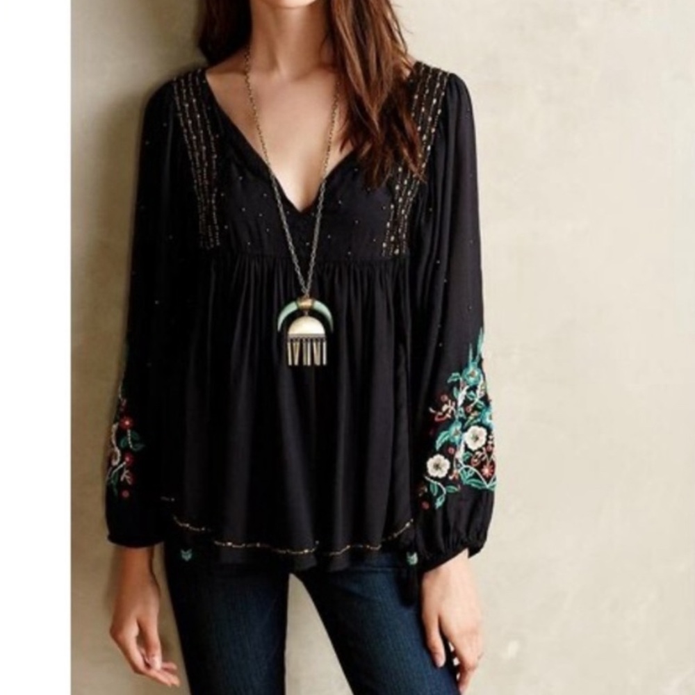 Anthropologie Austral Peasant Blouse